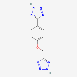 molecular formula C9H8N8O B3487201 1H-1,2,3,4-TETRAAZOL-5-YLMETHYL [4-(1H-1,2,3,4-TETRAAZOL-5-YL)PHENYL] ETHER 