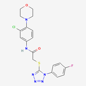 N~1~-(3-CHLORO-4-MORPHOLINOPHENYL)-2-{[1-(4-FLUOROPHENYL)-1H-1,2,3,4-TETRAAZOL-5-YL]SULFANYL}ACETAMIDE