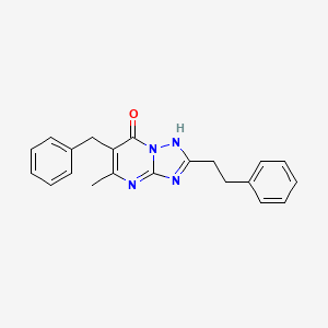 6-benzyl-5-methyl-2-(2-phenylethyl)[1,2,4]triazolo[1,5-a]pyrimidin-7(4H)-one