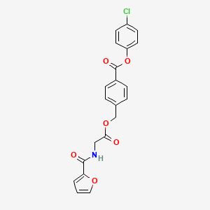 4-chlorophenyl 4-{[(N-2-furoylglycyl)oxy]methyl}benzoate