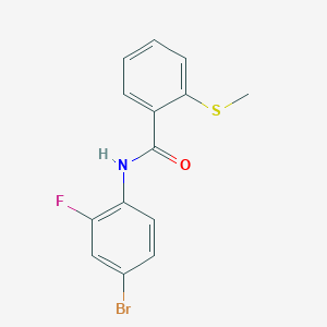 N-(4-bromo-2-fluorophenyl)-2-(methylsulfanyl)benzamide