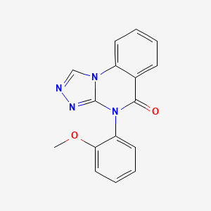 molecular formula C16H12N4O2 B3487261 4-(2-methoxyphenyl)[1,2,4]triazolo[4,3-a]quinazolin-5(4H)-one 