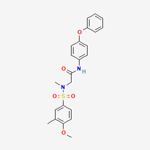 2-[(4-methoxy-3-methylphenyl)sulfonyl-methylamino]-N-(4-phenoxyphenyl)acetamide