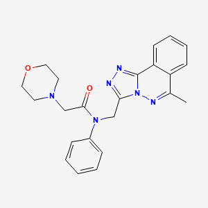 N-[(6-methyl[1,2,4]triazolo[3,4-a]phthalazin-3-yl)methyl]-2-(4-morpholinyl)-N-phenylacetamide