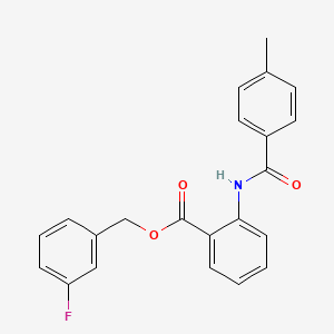 3-fluorobenzyl 2-[(4-methylbenzoyl)amino]benzoate