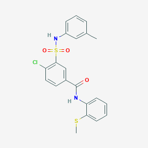 4-chloro-3-{[(3-methylphenyl)amino]sulfonyl}-N-[2-(methylthio)phenyl]benzamide