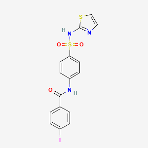 4-iodo-N-[4-(1,3-thiazol-2-ylsulfamoyl)phenyl]benzamide