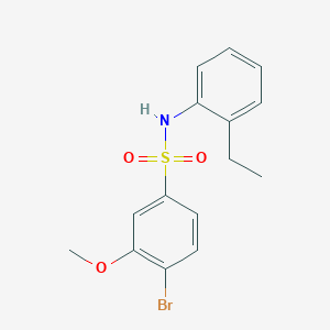 [(4-Bromo-3-methoxyphenyl)sulfonyl](2-ethylphenyl)amine