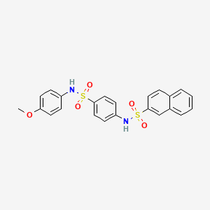 N-(4-{[(4-methoxyphenyl)amino]sulfonyl}phenyl)-2-naphthalenesulfonamide