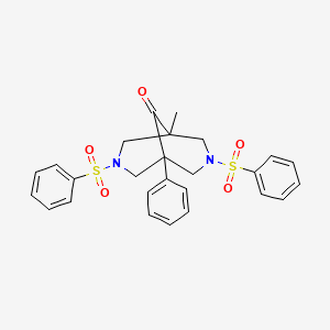 1-methyl-5-phenyl-3,7-bis(phenylsulfonyl)-3,7-diazabicyclo[3.3.1]nonan-9-one