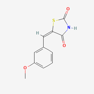 (5E)-5-[(3-methoxyphenyl)methylidene]-1,3-thiazolidine-2,4-dione