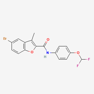 5-bromo-N-[4-(difluoromethoxy)phenyl]-3-methyl-1-benzofuran-2-carboxamide