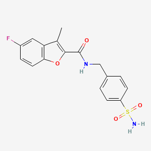 N-[4-(aminosulfonyl)benzyl]-5-fluoro-3-methyl-1-benzofuran-2-carboxamide