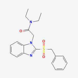 2-[2-(benzylsulfonyl)-1H-benzimidazol-1-yl]-N,N-diethylacetamide