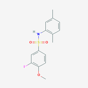 N-(2,5-dimethylphenyl)-3-iodo-4-methoxybenzenesulfonamide