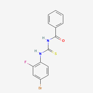 N-[(4-bromo-2-fluorophenyl)carbamothioyl]benzamide