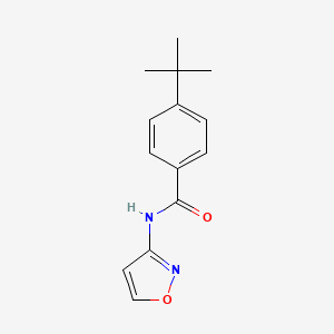 molecular formula C14H16N2O2 B3487674 4-tert-butyl-N-(1,2-oxazol-3-yl)benzamide 