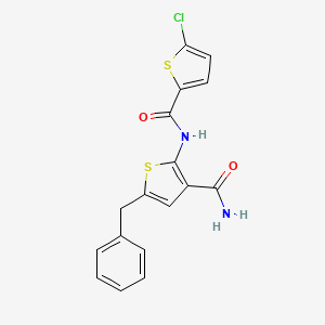 5-BENZYL-2-{[(5-CHLORO-2-THIENYL)CARBONYL]AMINO}-3-THIOPHENECARBOXAMIDE