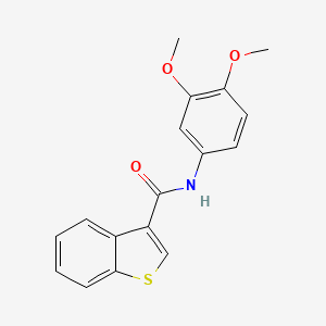 N-(3,4-dimethoxyphenyl)-1-benzothiophene-3-carboxamide