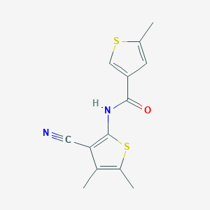 N-(3-cyano-4,5-dimethyl-2-thienyl)-5-methyl-3-thiophenecarboxamide