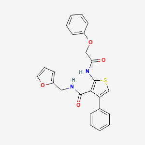 N-[(FURAN-2-YL)METHYL]-2-(2-PHENOXYACETAMIDO)-4-PHENYLTHIOPHENE-3-CARBOXAMIDE