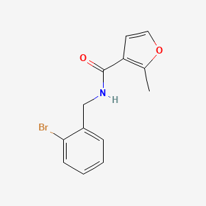 N-[(2-bromophenyl)methyl]-2-methylfuran-3-carboxamide