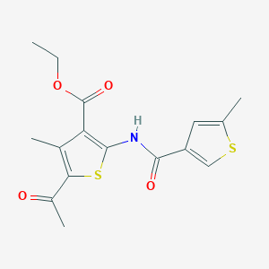 ethyl 5-acetyl-4-methyl-2-{[(5-methyl-3-thienyl)carbonyl]amino}-3-thiophenecarboxylate