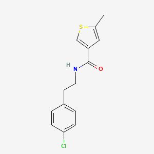 N-[2-(4-chlorophenyl)ethyl]-5-methylthiophene-3-carboxamide