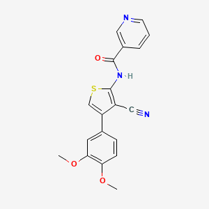 N-[3-cyano-4-(3,4-dimethoxyphenyl)-2-thienyl]nicotinamide