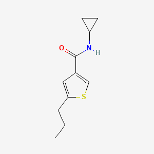 N-cyclopropyl-5-propylthiophene-3-carboxamide