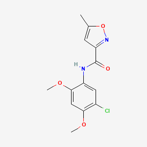 molecular formula C13H13ClN2O4 B3487883 N-(5-chloro-2,4-dimethoxyphenyl)-5-methyl-1,2-oxazole-3-carboxamide 