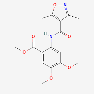 methyl 2-{[(3,5-dimethyl-4-isoxazolyl)carbonyl]amino}-4,5-dimethoxybenzoate