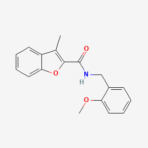 N-[(2-methoxyphenyl)methyl]-3-methyl-1-benzofuran-2-carboxamide