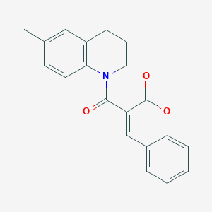 3-[(6-methyl-3,4-dihydro-1(2H)-quinolinyl)carbonyl]-2H-chromen-2-one