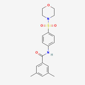 3,5-dimethyl-N-[4-(4-morpholinylsulfonyl)phenyl]benzamide