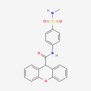 N-[4-(methylsulfamoyl)phenyl]-9H-xanthene-9-carboxamide