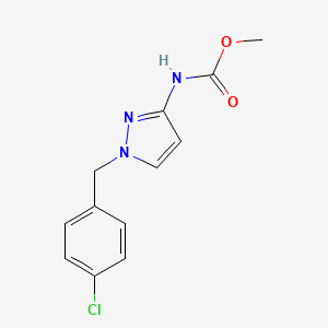 methyl N-[1-[(4-chlorophenyl)methyl]pyrazol-3-yl]carbamate