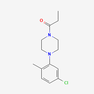 1-[4-(5-Chloro-2-methylphenyl)piperazin-1-yl]propan-1-one