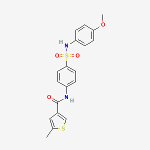 N-{4-[(4-methoxyphenyl)sulfamoyl]phenyl}-5-methylthiophene-3-carboxamide