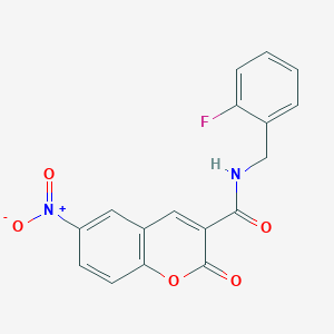 N-(2-fluorobenzyl)-6-nitro-2-oxo-2H-chromene-3-carboxamide