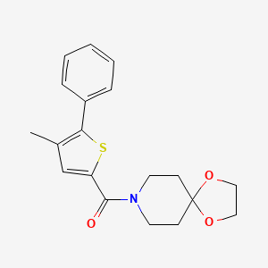 8-[(4-methyl-5-phenyl-2-thienyl)carbonyl]-1,4-dioxa-8-azaspiro[4.5]decane