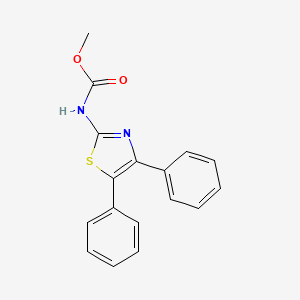 molecular formula C17H14N2O2S B3488030 methyl (4,5-diphenyl-1,3-thiazol-2-yl)carbamate 