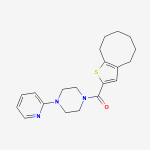 4,5,6,7,8,9-HEXAHYDROCYCLOOCTA[B]THIOPHEN-2-YL[4-(2-PYRIDYL)PIPERAZINO]METHANONE