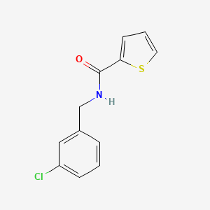 N-[(3-chlorophenyl)methyl]thiophene-2-carboxamide