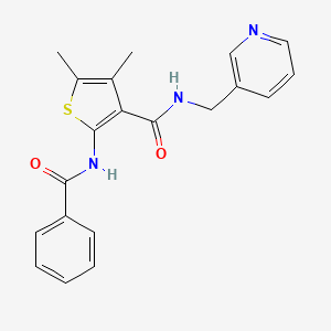 2-(benzoylamino)-4,5-dimethyl-N-(3-pyridinylmethyl)-3-thiophenecarboxamide