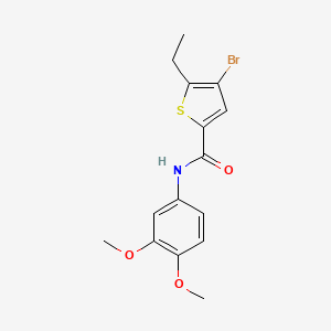 4-bromo-N-(3,4-dimethoxyphenyl)-5-ethylthiophene-2-carboxamide