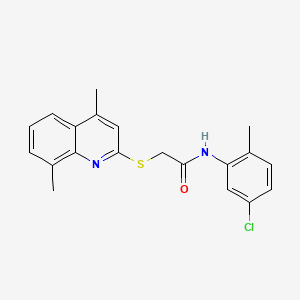 N-(5-chloro-2-methylphenyl)-2-(4,8-dimethylquinolin-2-yl)sulfanylacetamide