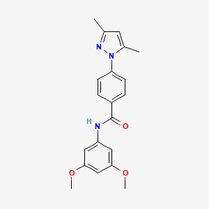 N-(3,5-dimethoxyphenyl)[4-(3,5-dimethylpyrazolyl)phenyl]carboxamide