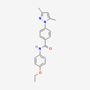 4-(3,5-dimethylpyrazol-1-yl)-N-(4-ethoxyphenyl)benzamide