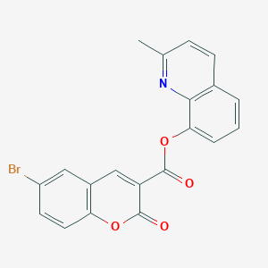 2-methyl-8-quinolinyl 6-bromo-2-oxo-2H-chromene-3-carboxylate